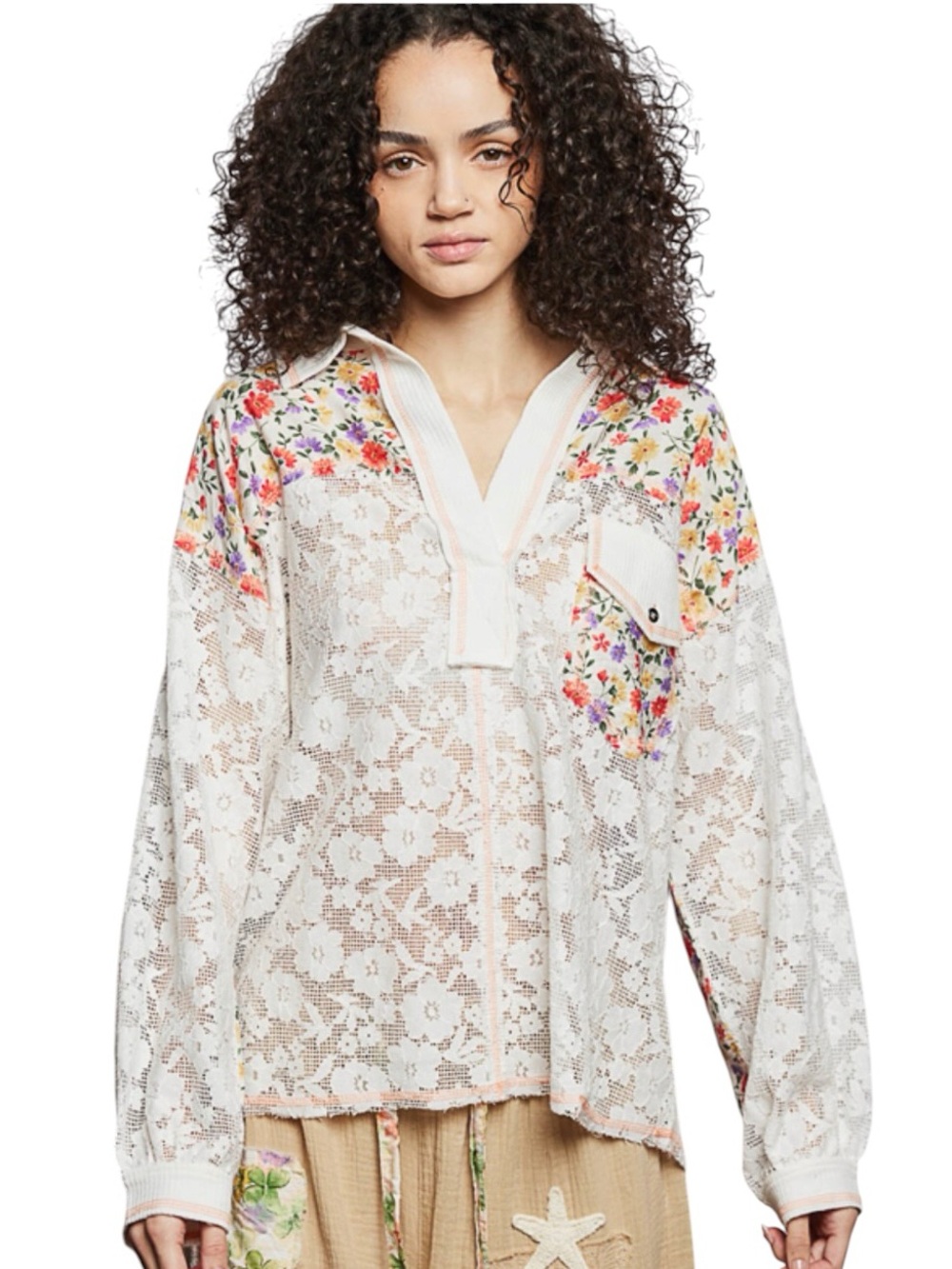 087:  POL NEW TOP IVORY (H34)